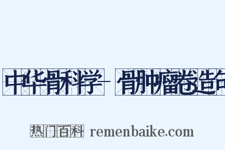 中华骨科学-骨肿瘤卷造句是什么意思的图片